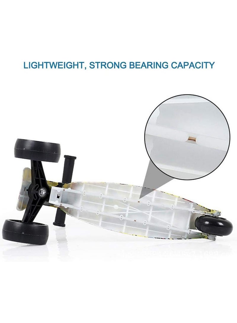 Adjustable and foldable scooter with flashing light wheels and graffiti graphics for children 55x58x25cm - Image 3